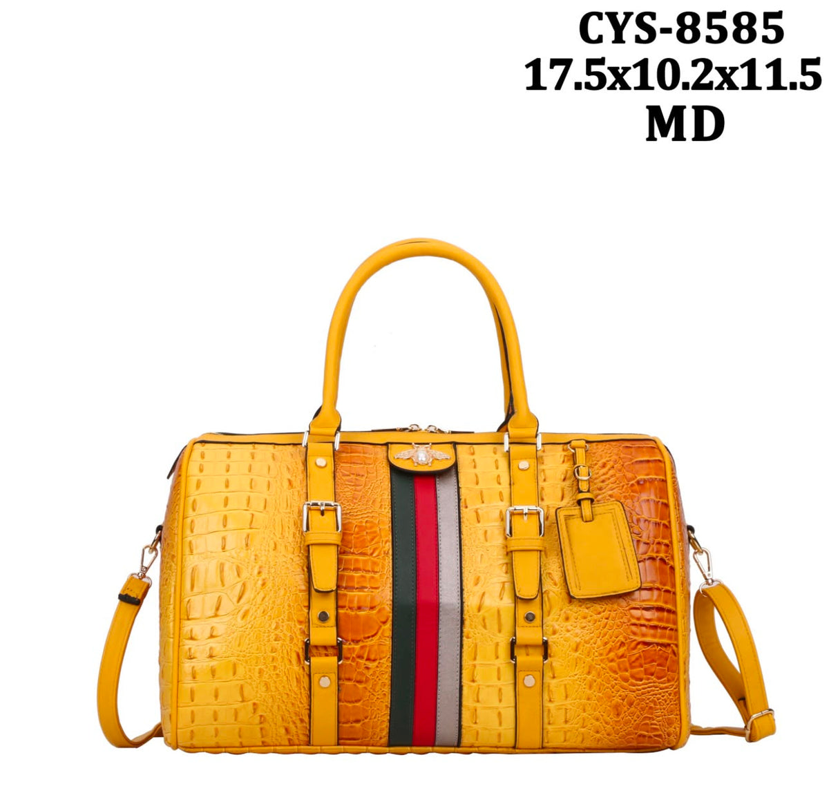 Alligator Leatherette Duffle Bag CYS-8585