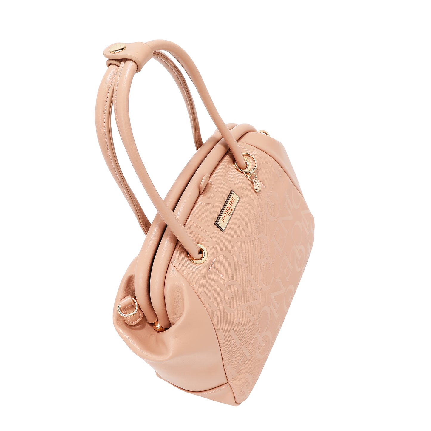 EMBOSSED ELEGANCE FRAME SHOULDER BAG - EMB17513 BROWN / BLACK/ PINK / CHAMPAGNE / BURGUNDY / OLIVE