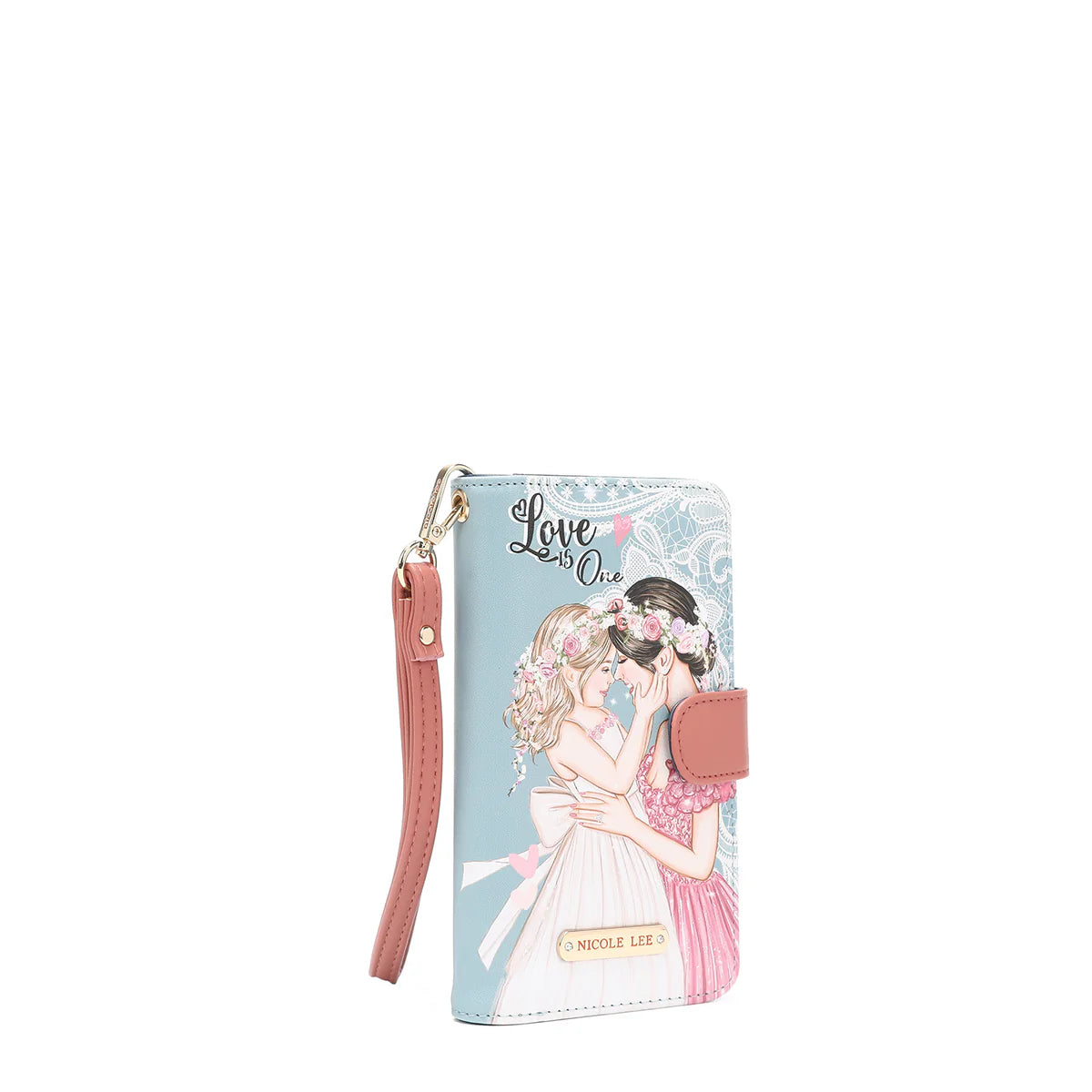 NL SIGNATURE PHONE CASE AND WALLET WRISTLET - HP6617 VIRTUAL FRIEND