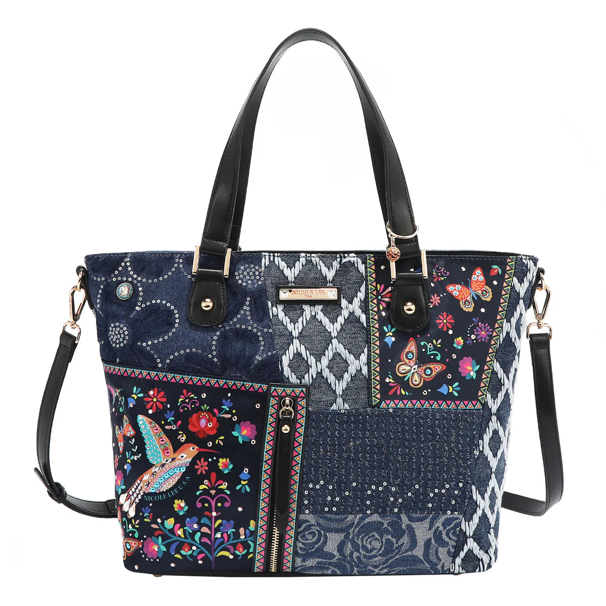 BOSQUE DE AMOR DENIM SHOPPER BAG - JS17032 BOSQUE DE AMOR