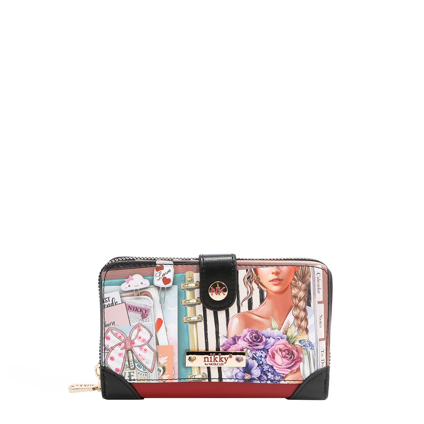 COMPACT WALLET - NK22522 CHERRY LIPS BLACK /SWEET GIRL / ESSENCE OF YOU / EIFFEL DREAMS / MEANT TO LOVE YOU / FAIRY TALE / NOSTALGIA