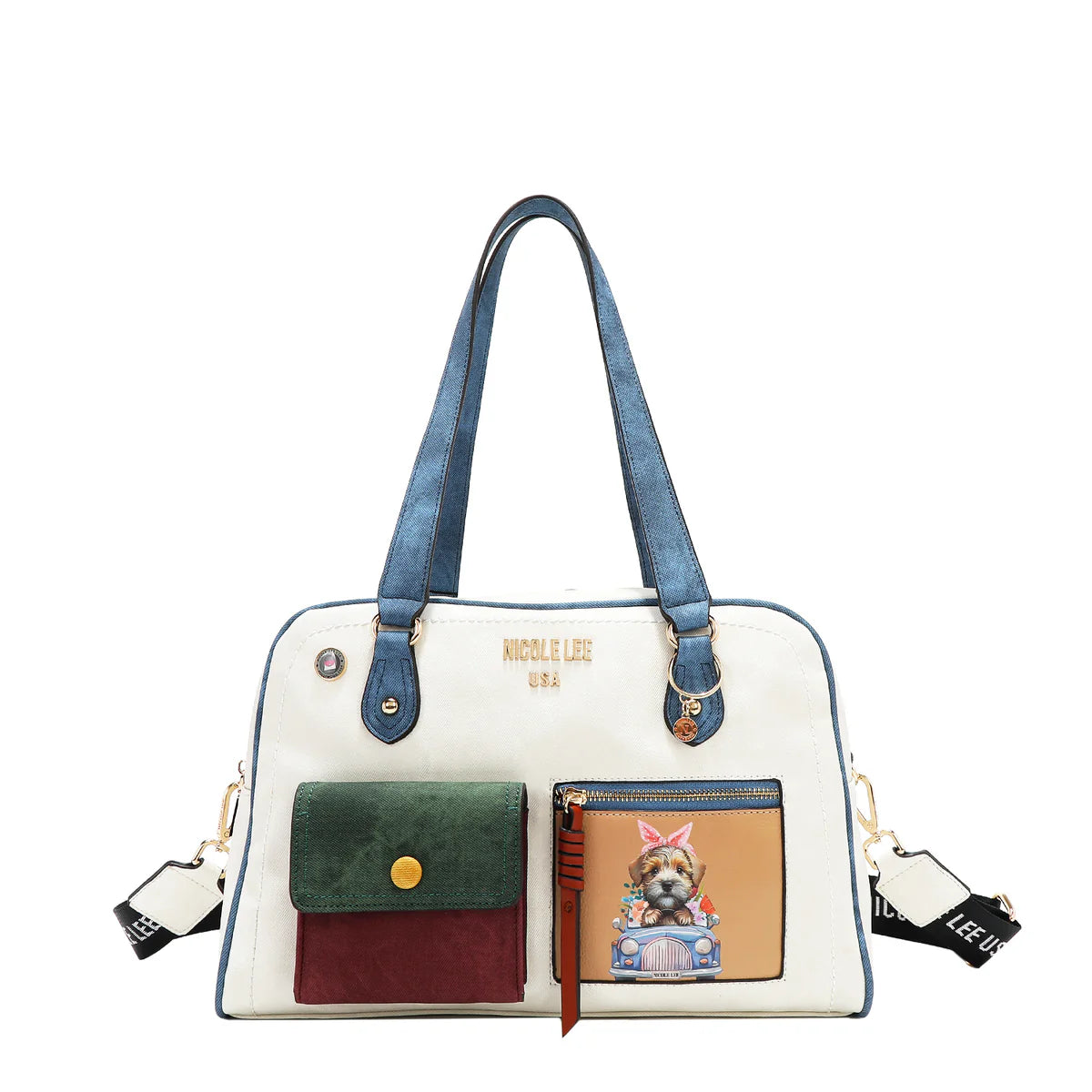 COLORBLOCK BOSTON BAG - P17105 MULTI