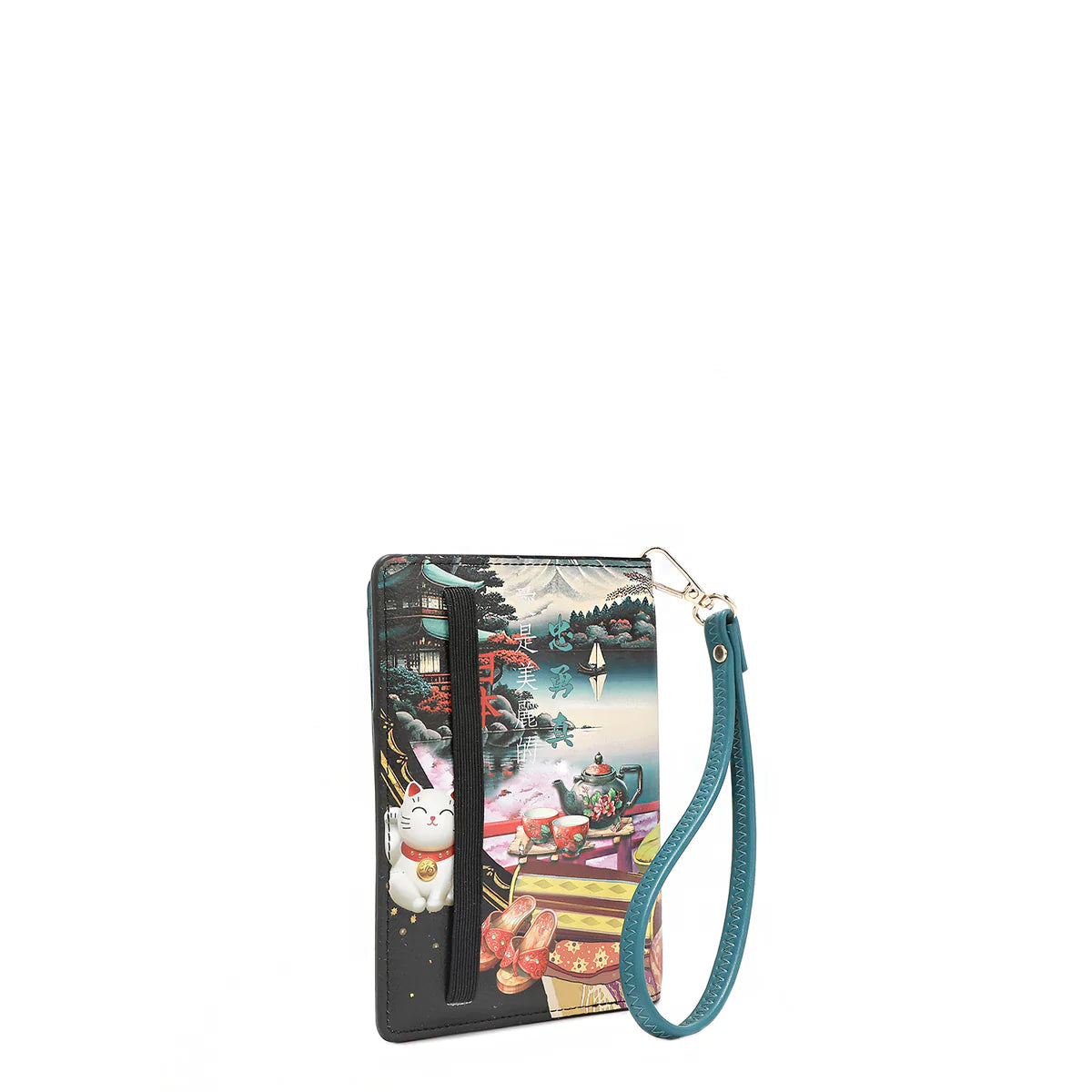 PRT7518 PASSPORT WALLET WRISTLET - PRT7518 THE QUEEN / ALMA DE COLORES / AKIKO LA BELLEZA