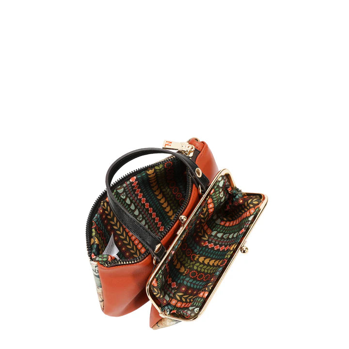 MEDIUM FRAME TOP-HANDLE PURSE - PRT8020