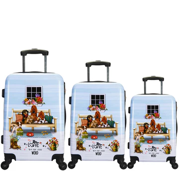 NKLG2028 NIKKY 3 PC HARDCASE SET LUGGAGE