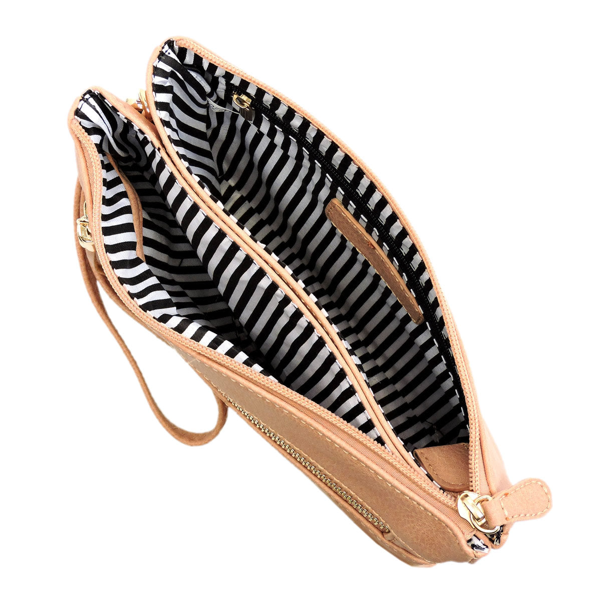 WU021L Small multi compartment fashion crossbody bag wristlet