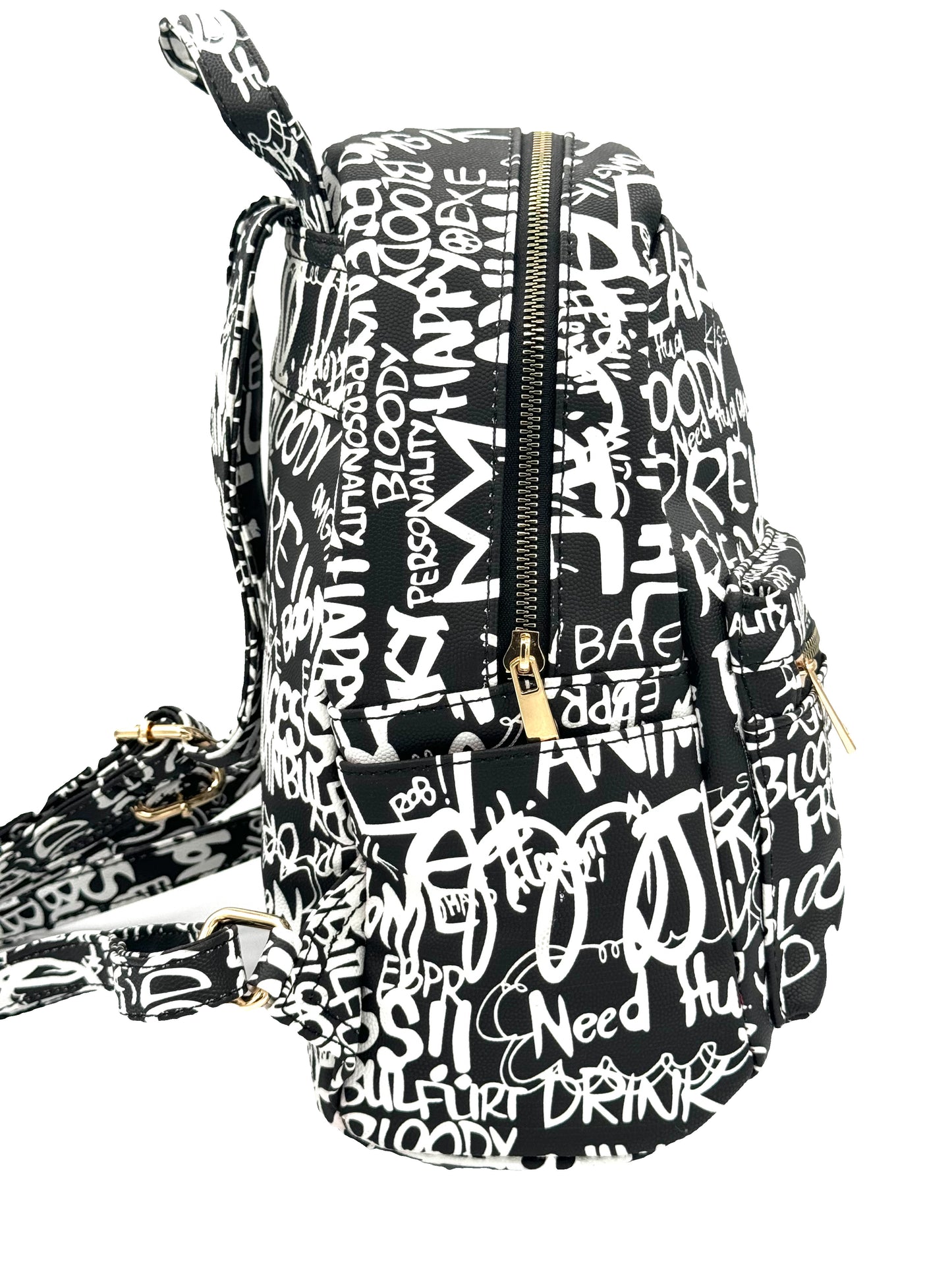 6520 Graffiti Print Backpack
