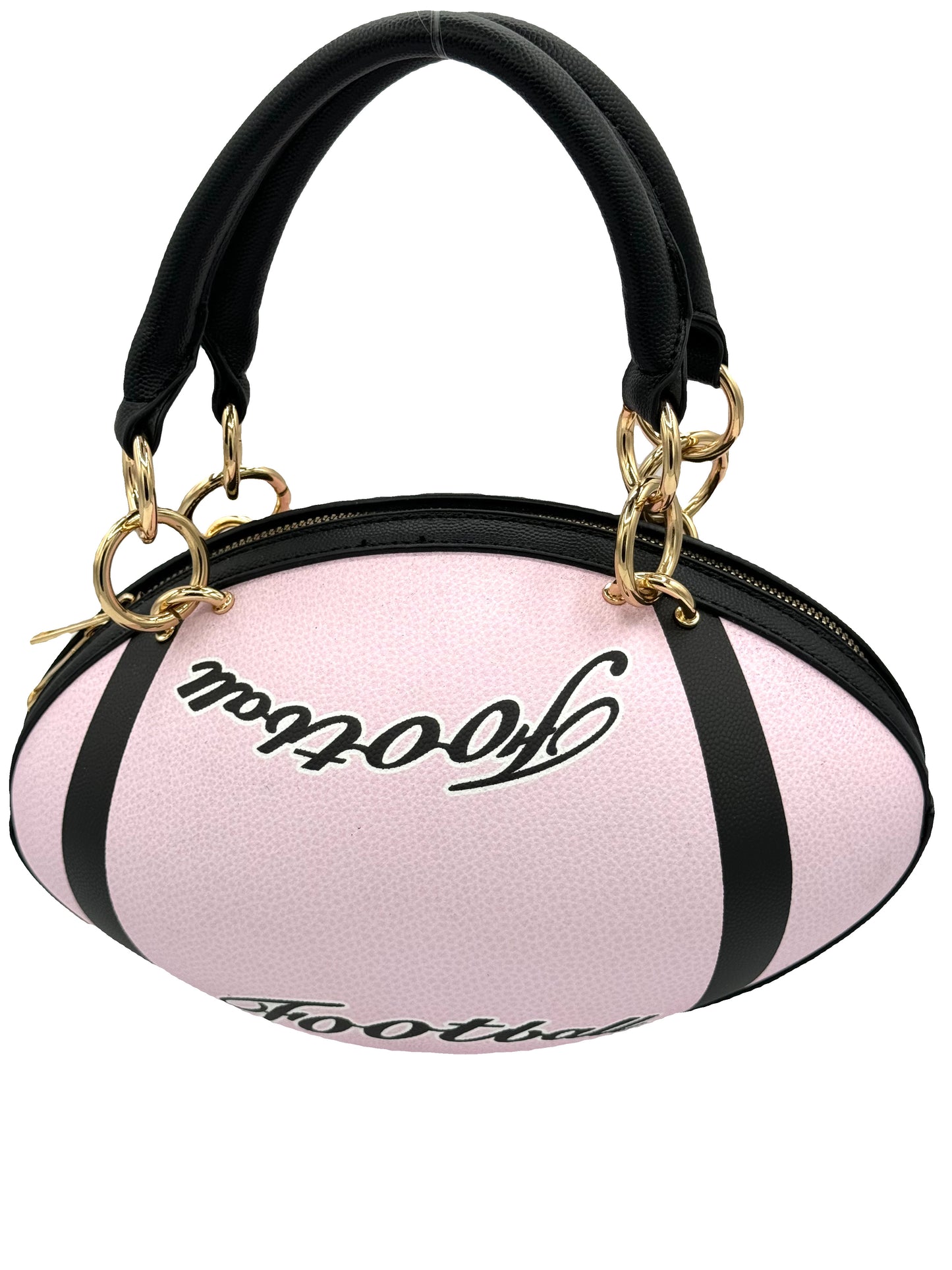 6676 FASHION BROWN FOOTBALL CHAIN CROSSBODY BAG