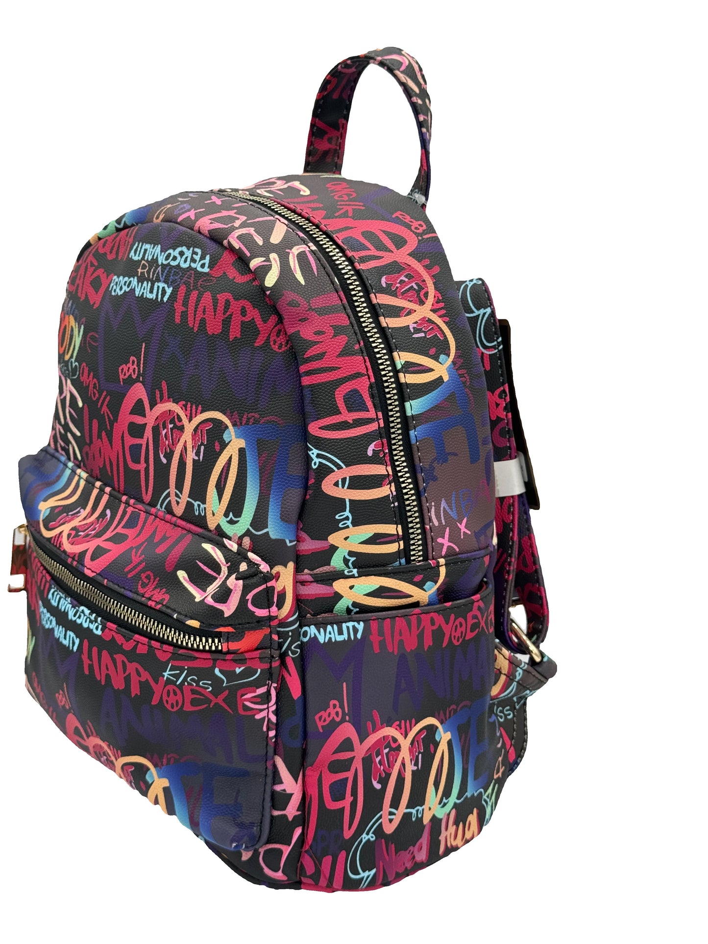 6520 Graffiti Print Backpack