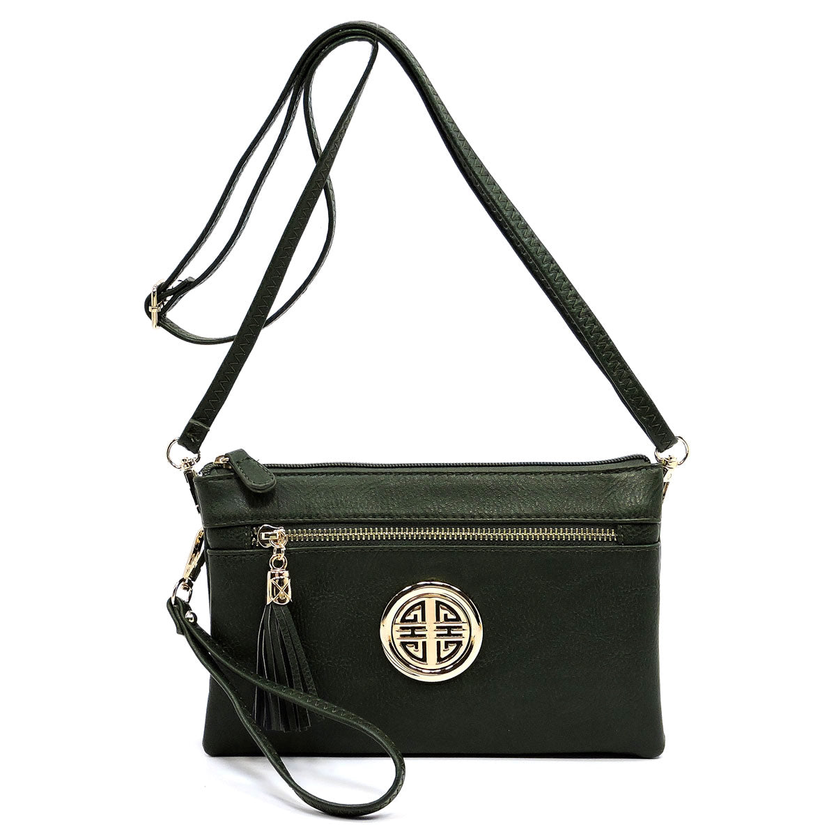 WU021L Small multi compartment fashion crossbody bag wristlet