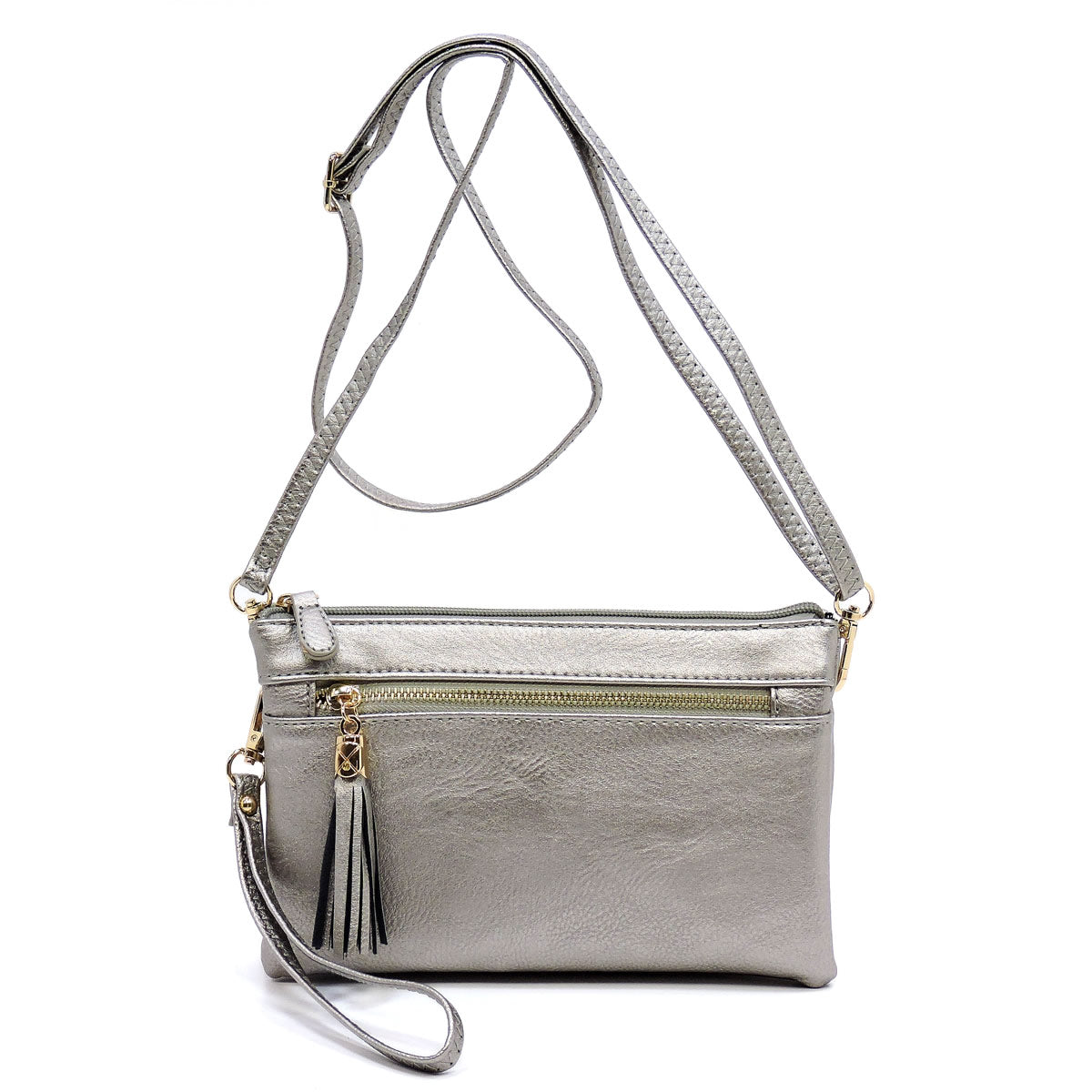 WU021 Small multi compartment fashion crossbody bag wristlet