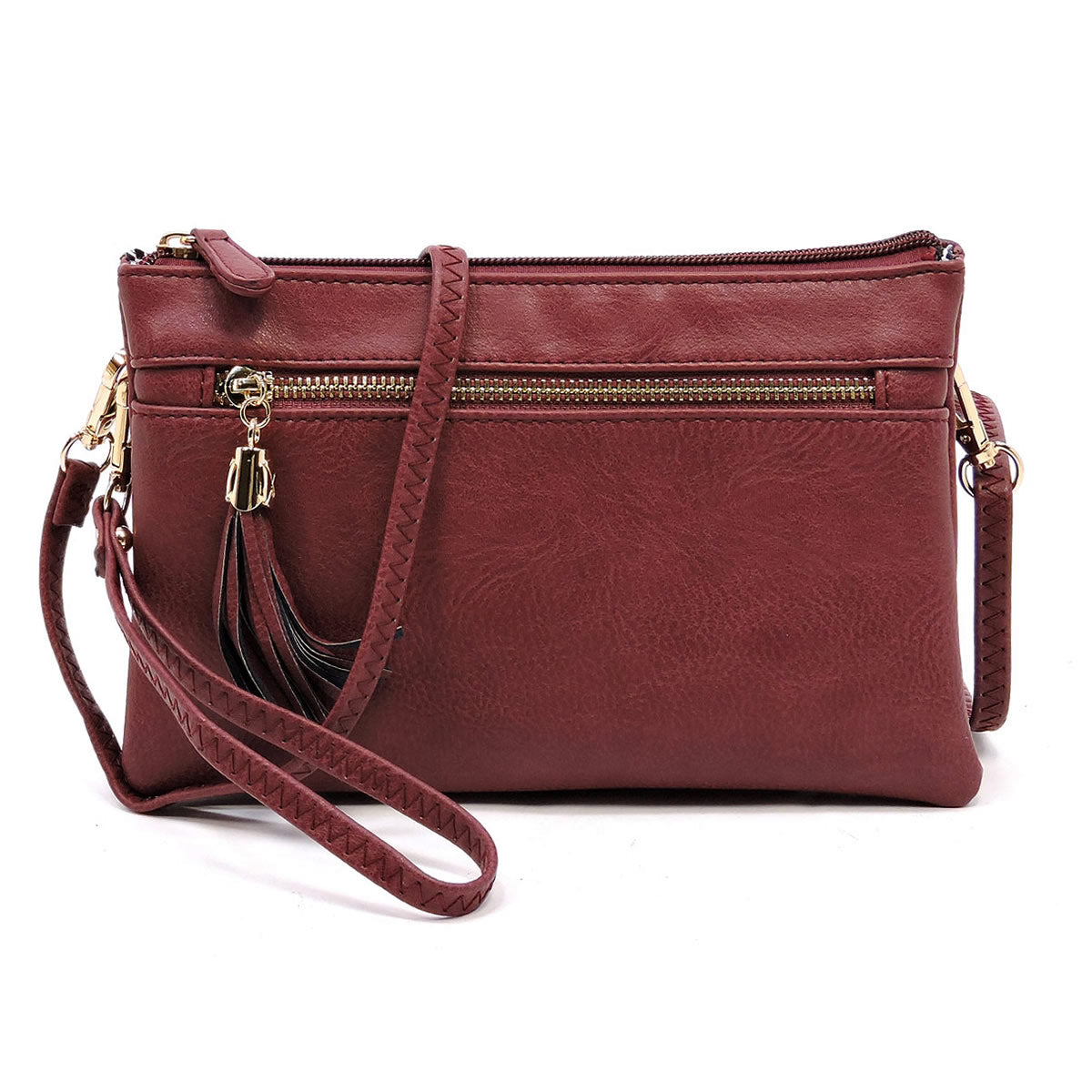 WU021 Small multi compartment fashion crossbody bag wristlet