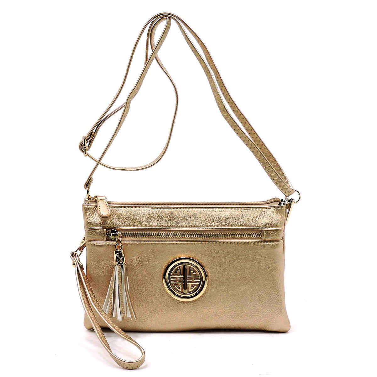 WU021L Small multi compartment fashion crossbody bag wristlet