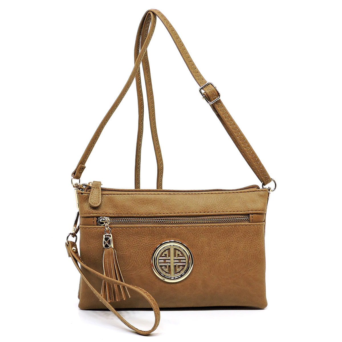 WU021L Small multi compartment fashion crossbody bag wristlet