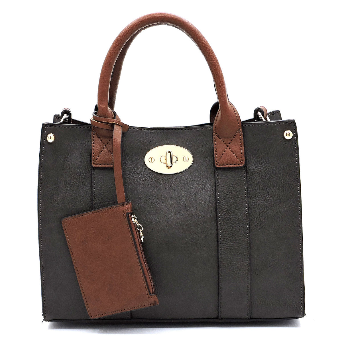 WU061 Fashion 3-in-1 Boxy Satchel
