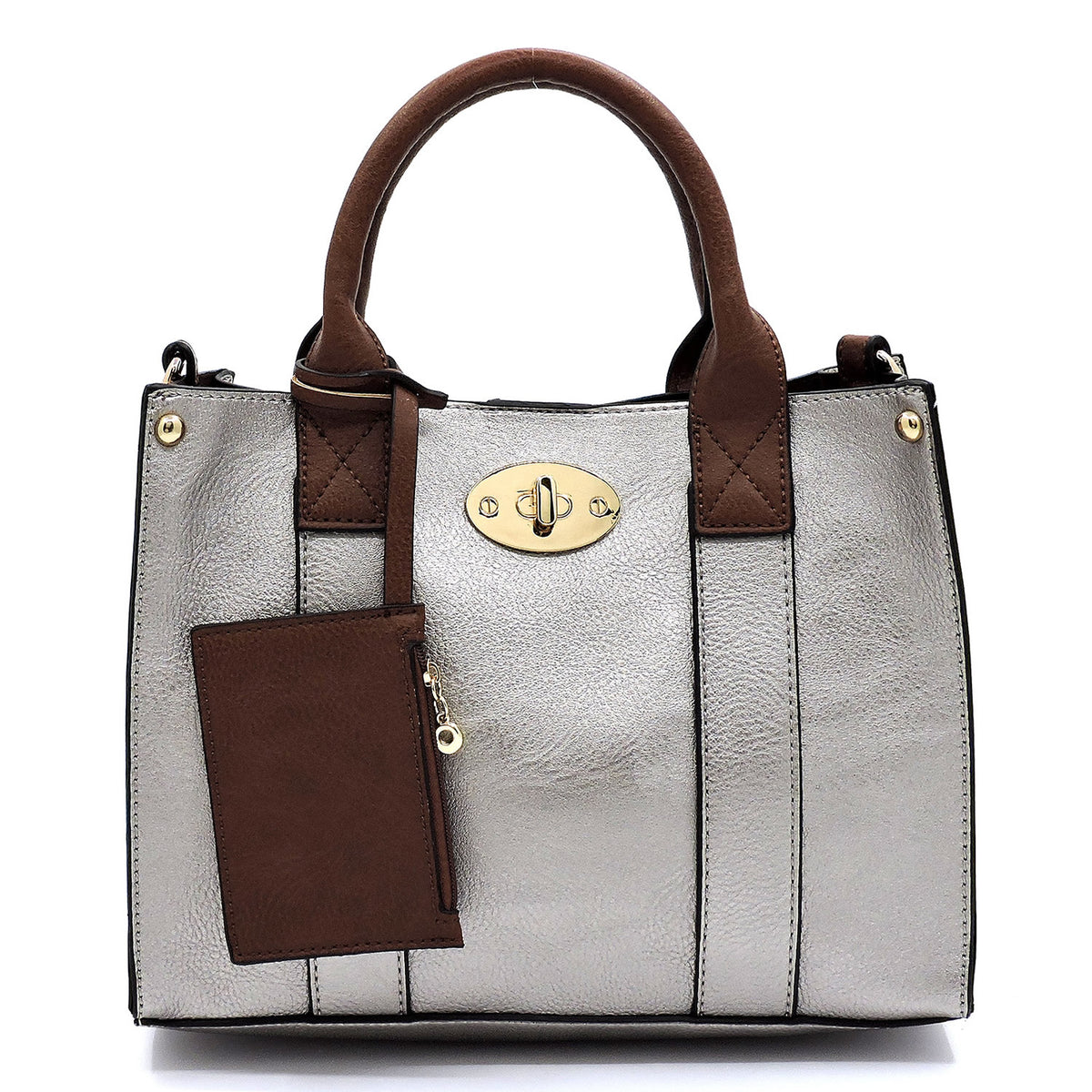 WU061 Fashion 3-in-1 Boxy Satchel