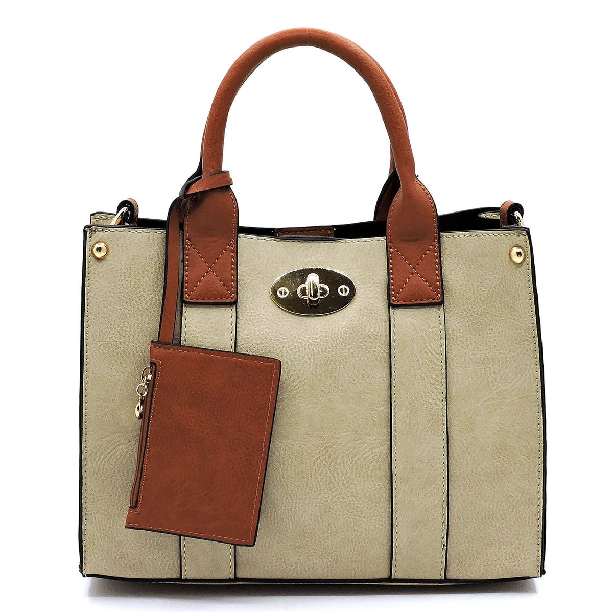 WU061 Fashion 3-in-1 Boxy Satchel