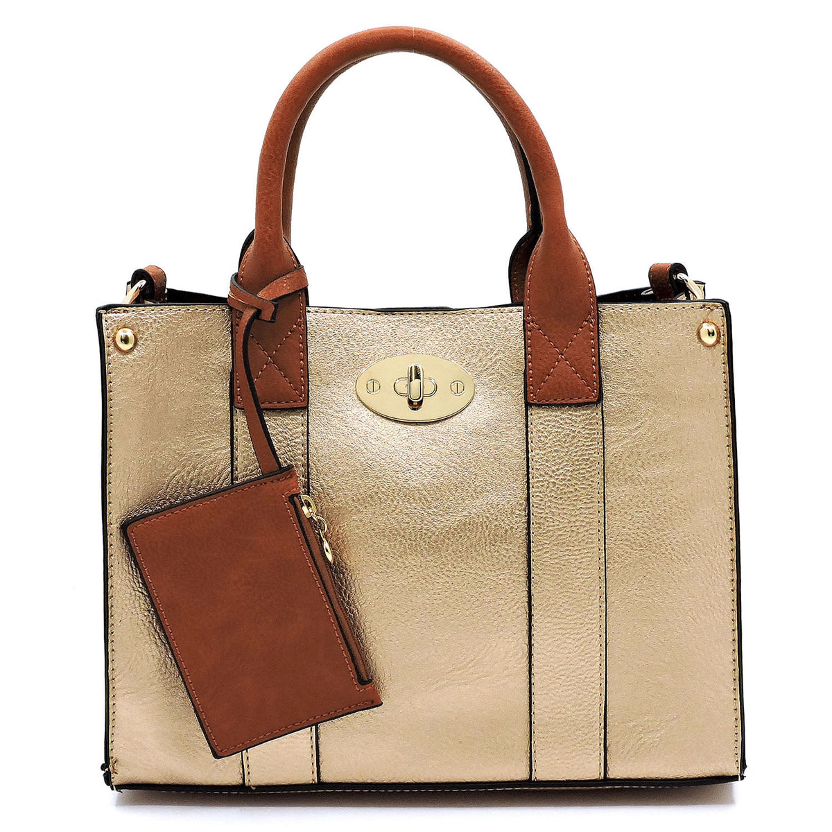WU061 Fashion 3-in-1 Boxy Satchel