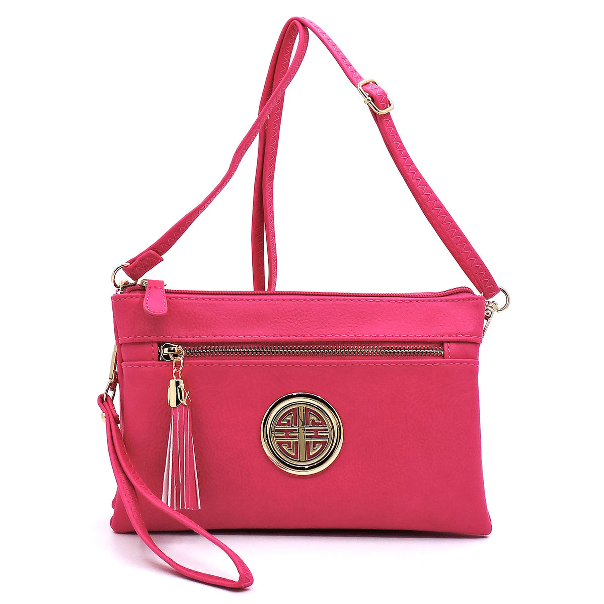 WU021L Small multi compartment fashion crossbody bag wristlet