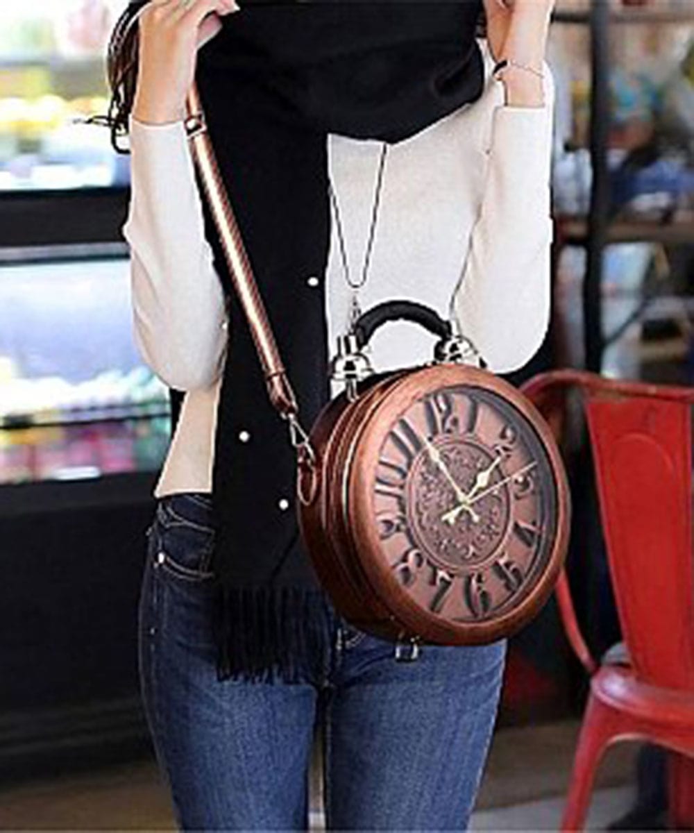 Vintage Clock Satchel Bag 2020