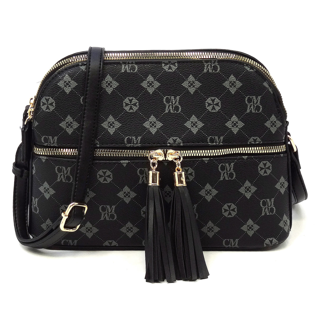 CM2673 Monogram Multi Compartment Dome Crossbody Bag