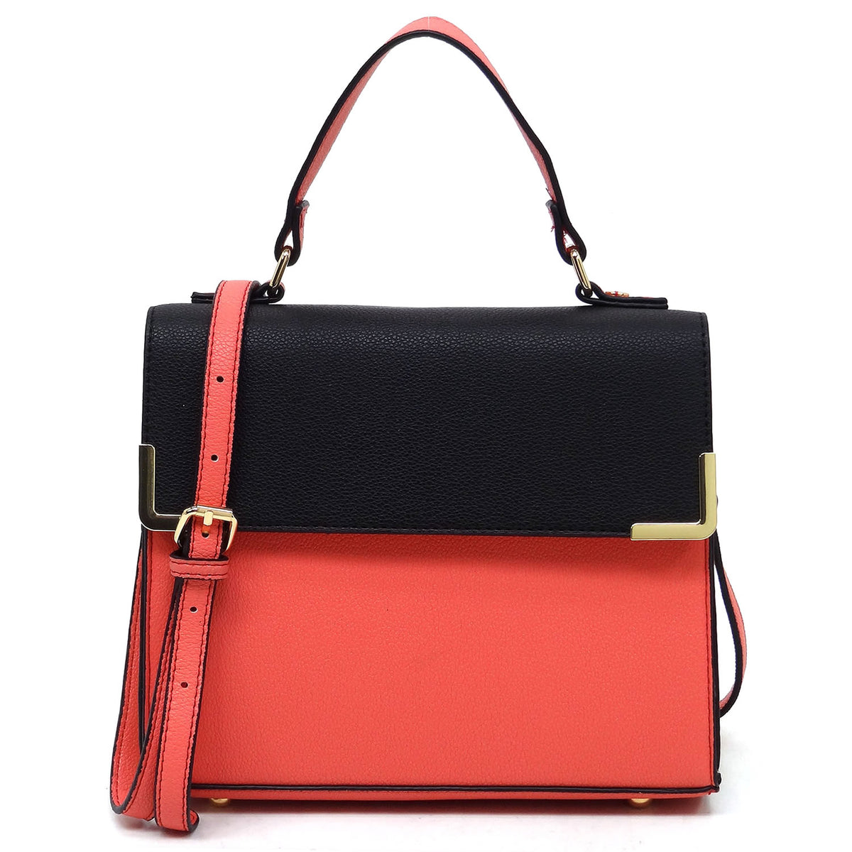 PF2770 Colorblock Top Handle Satchel