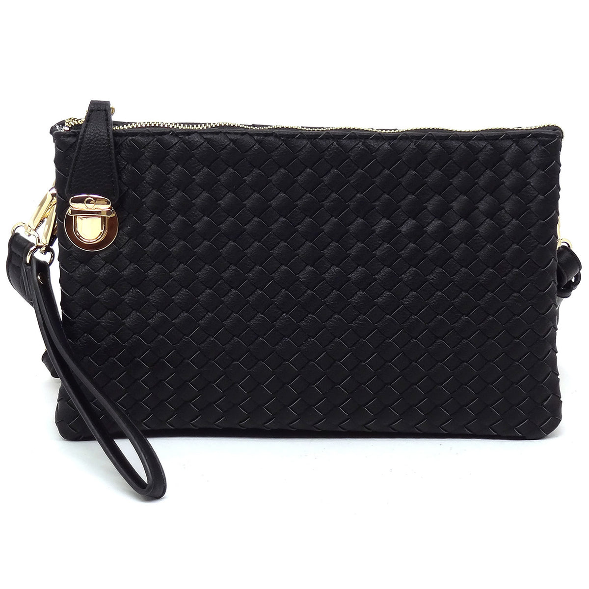 WU042 Fashion Woven Clutch Crossbody Bag
