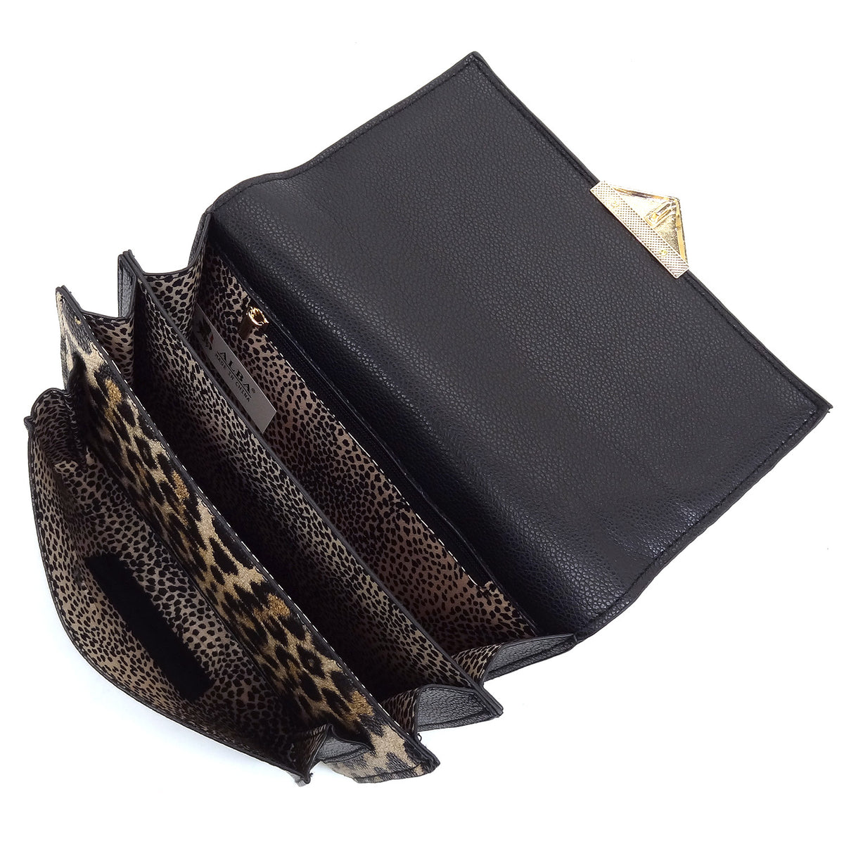 PF705 Fashion Push Lock Flap Crossbody Bag Organizer Cell Phone Purse