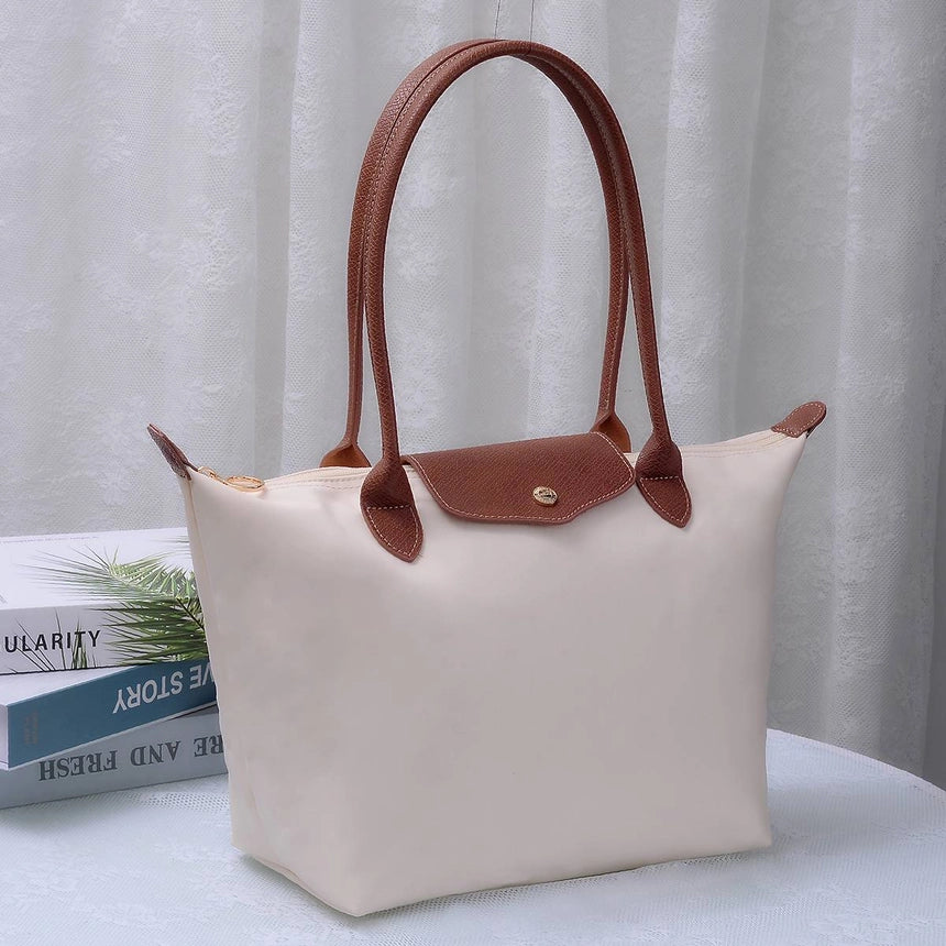 HM784 Nylon Flap Tote Bag