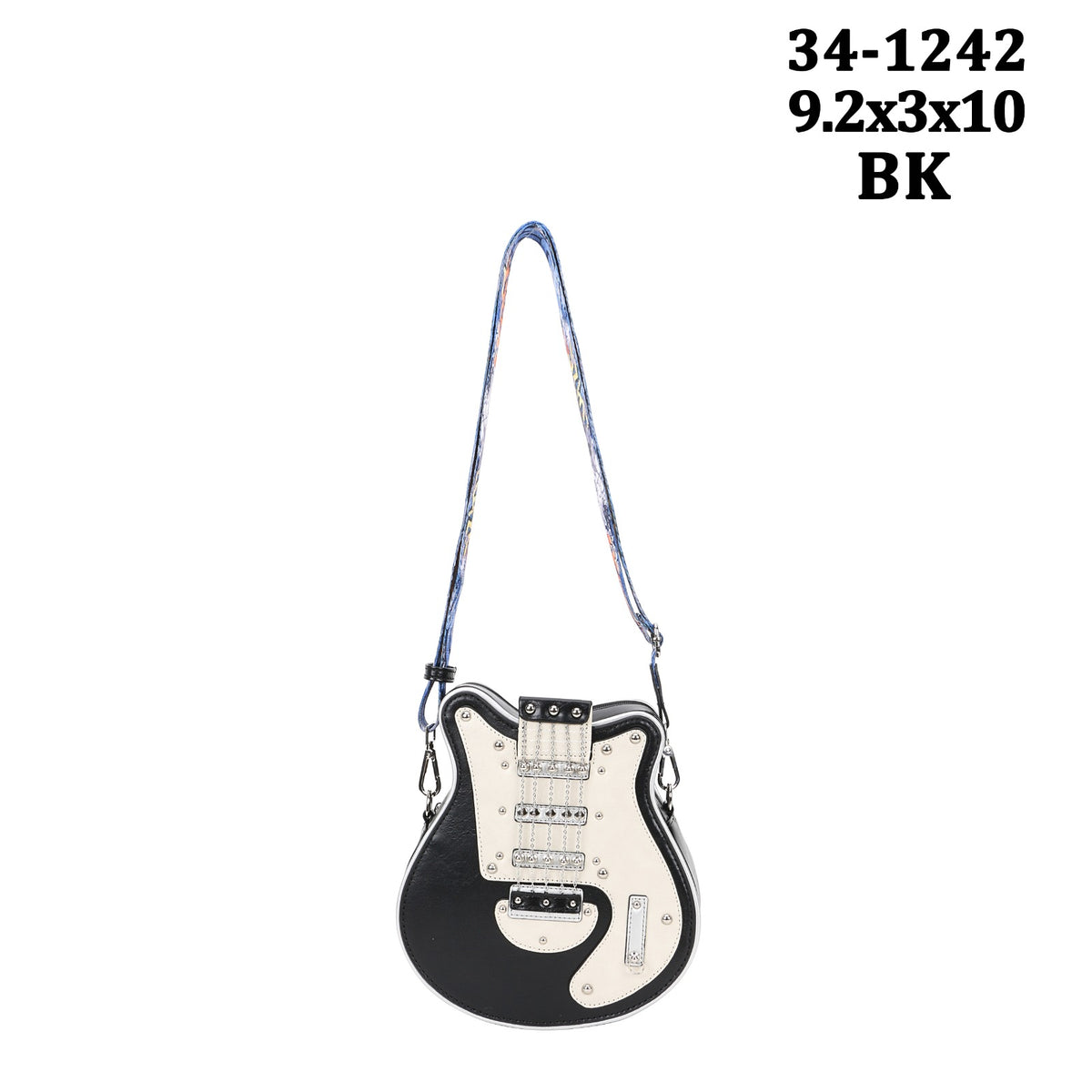 34-1242 Electronic Guitar Shaped Crossbody Bag