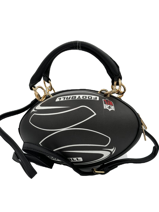 6676 FASHION BROWN FOOTBALL CHAIN CROSSBODY BAG