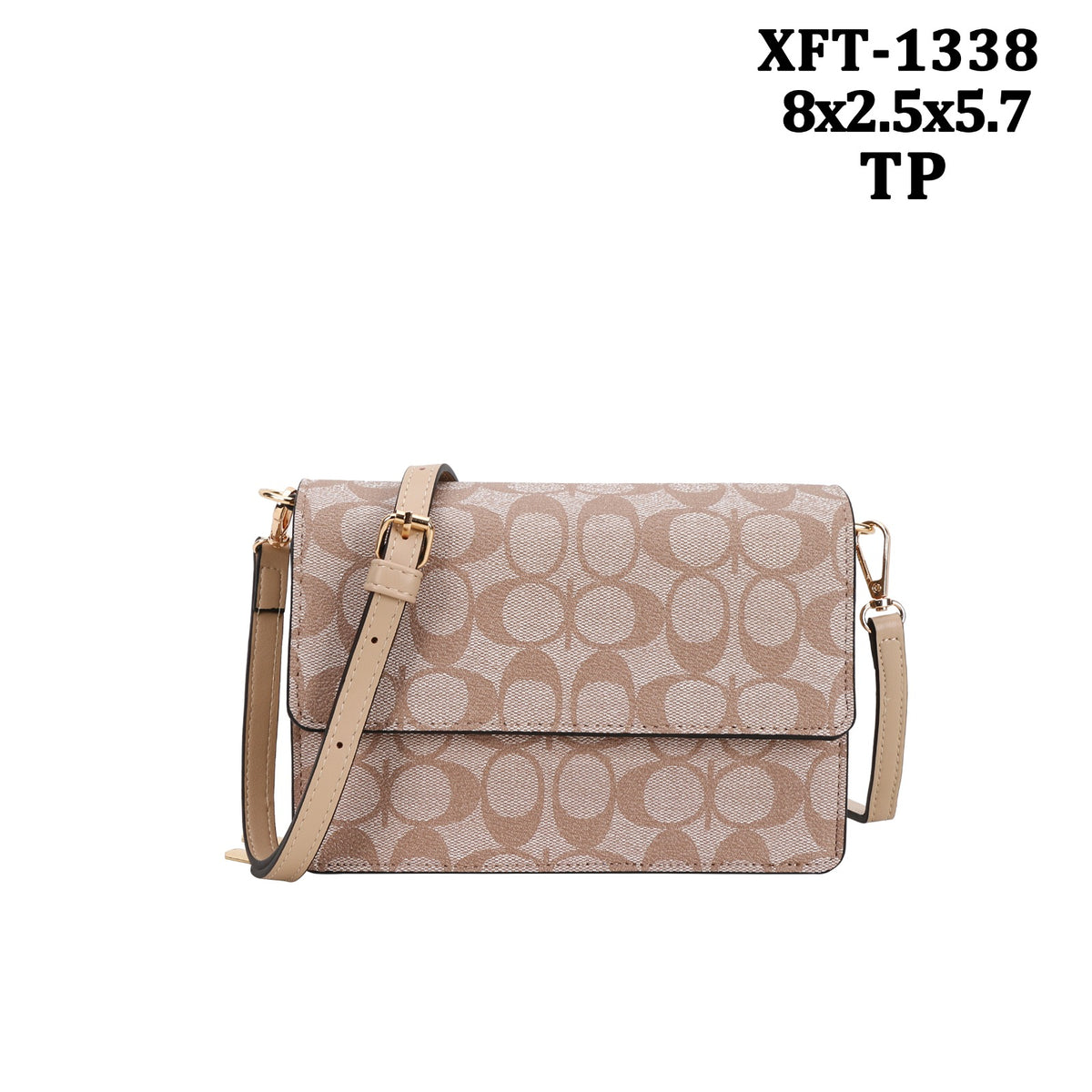 Monogram Crossbody Flap Bag PXFT-1338
