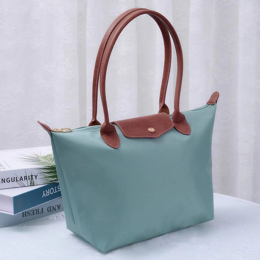 HM784 Nylon Flap Tote Bag