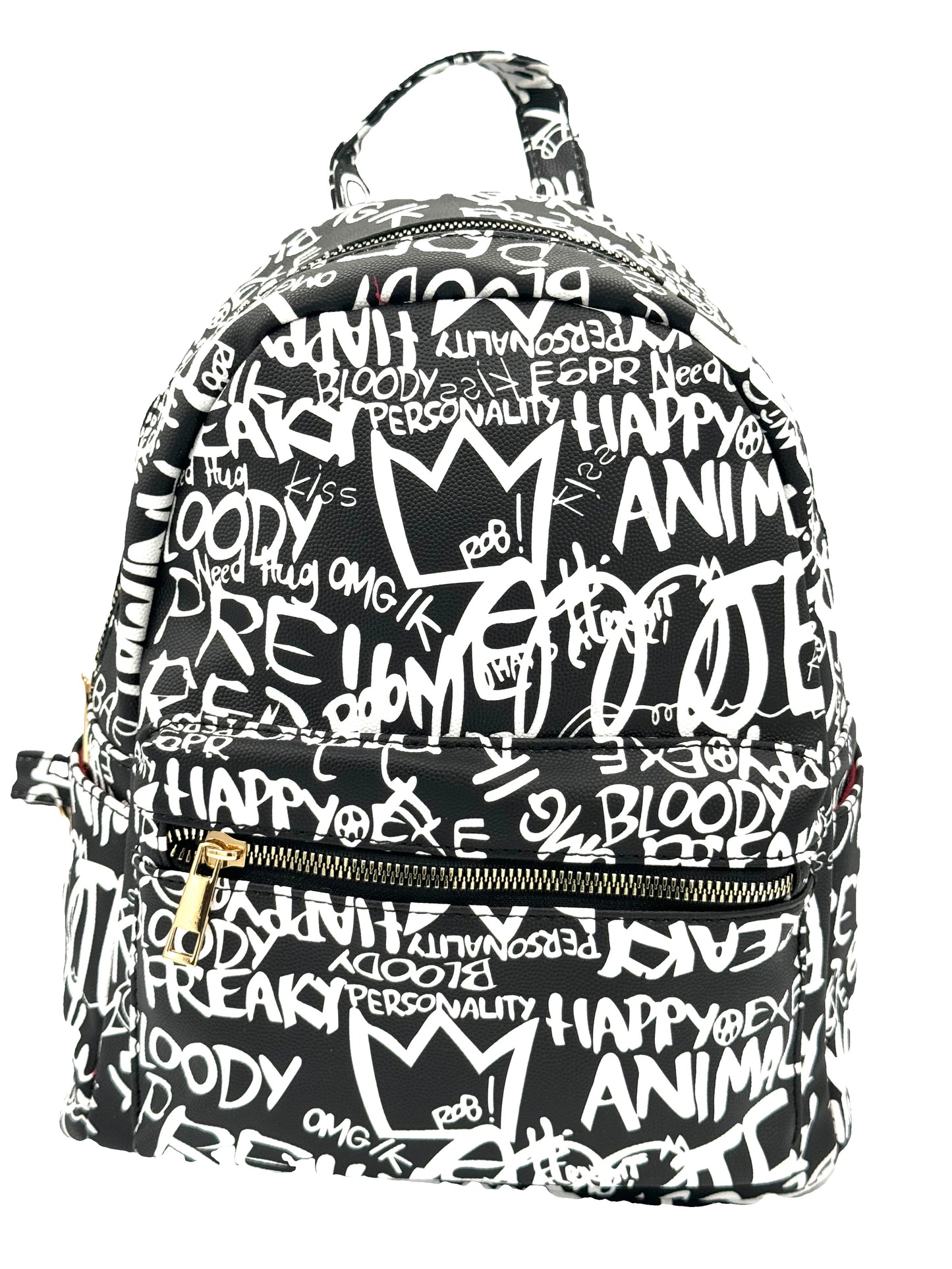 6520 Graffiti Print Backpack