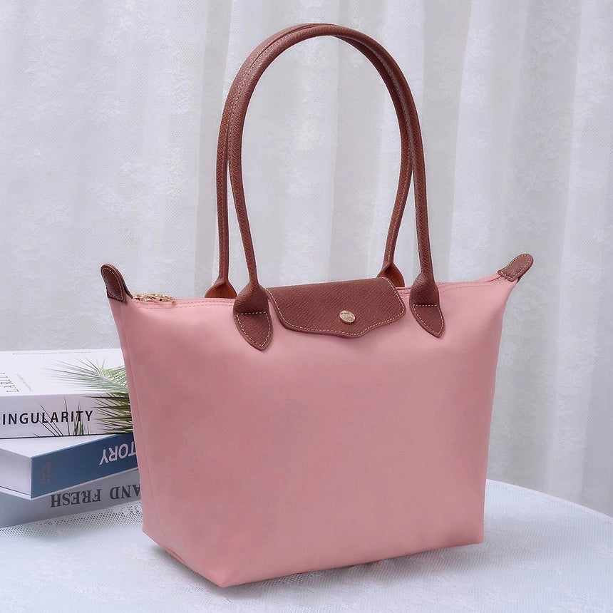 HM784 Nylon Flap Tote Bag