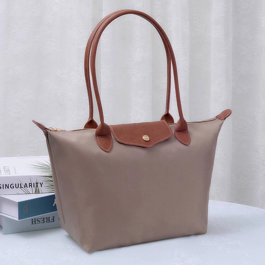 HM784 Nylon Flap Tote Bag