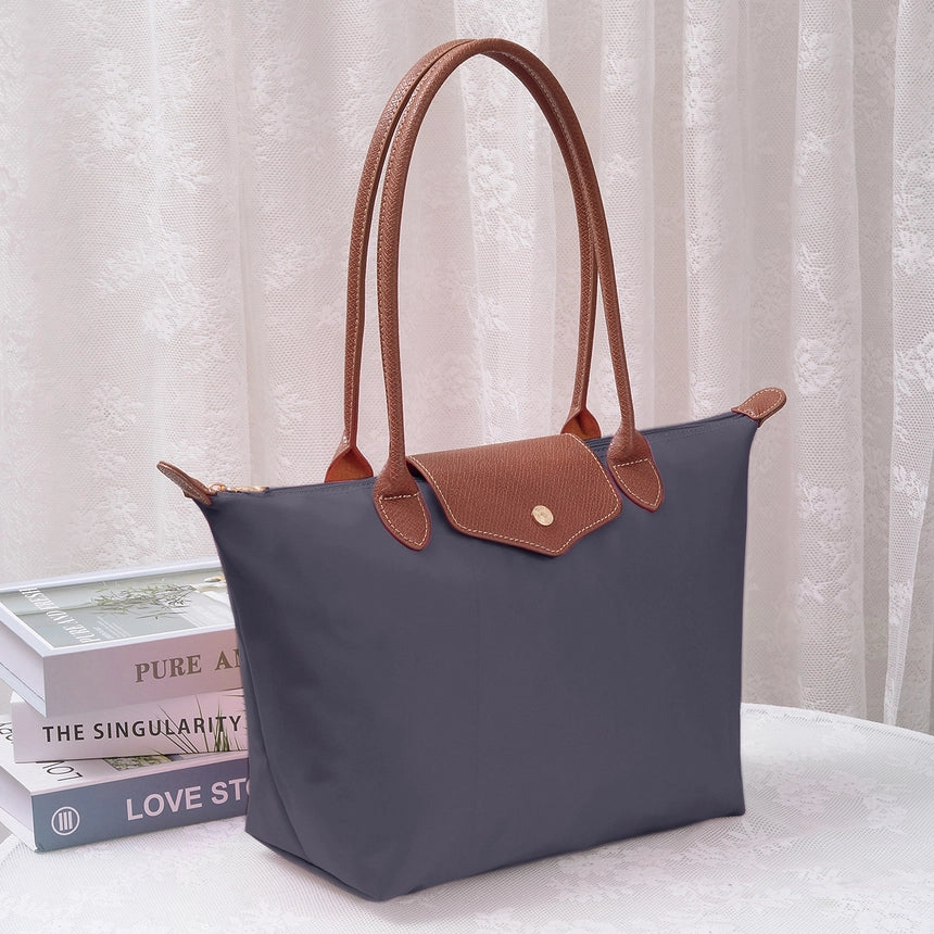 HM784 Nylon Flap Tote Bag