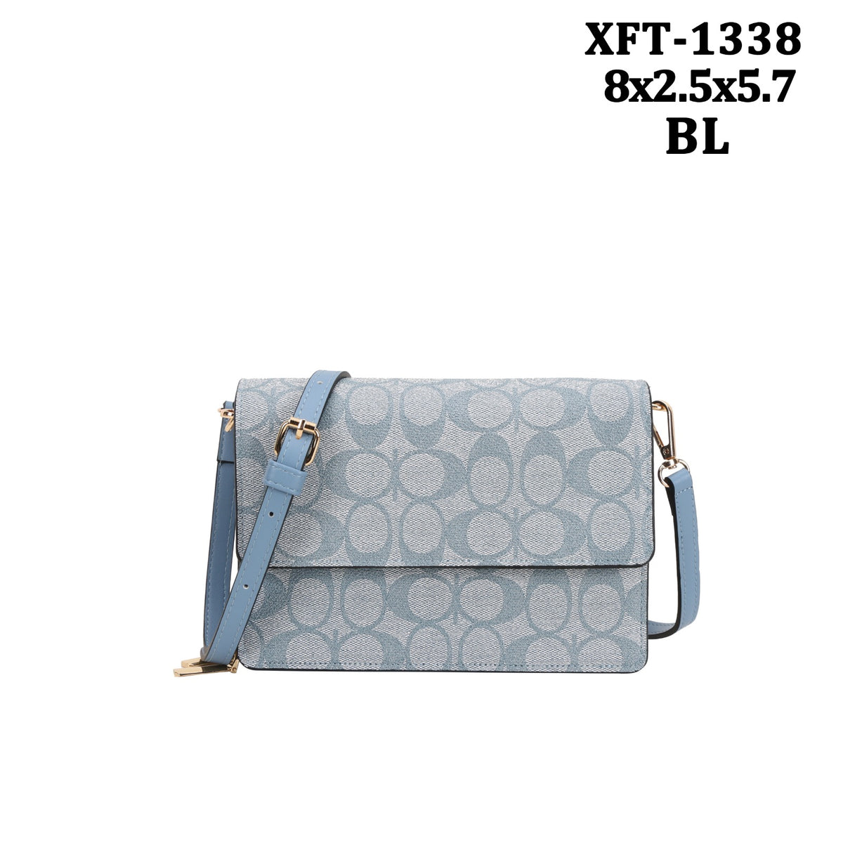Monogram Crossbody Flap Bag PXFT-1338