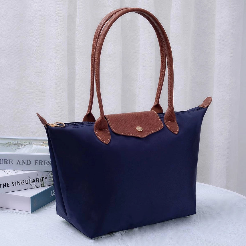 HM784 Nylon Flap Tote Bag