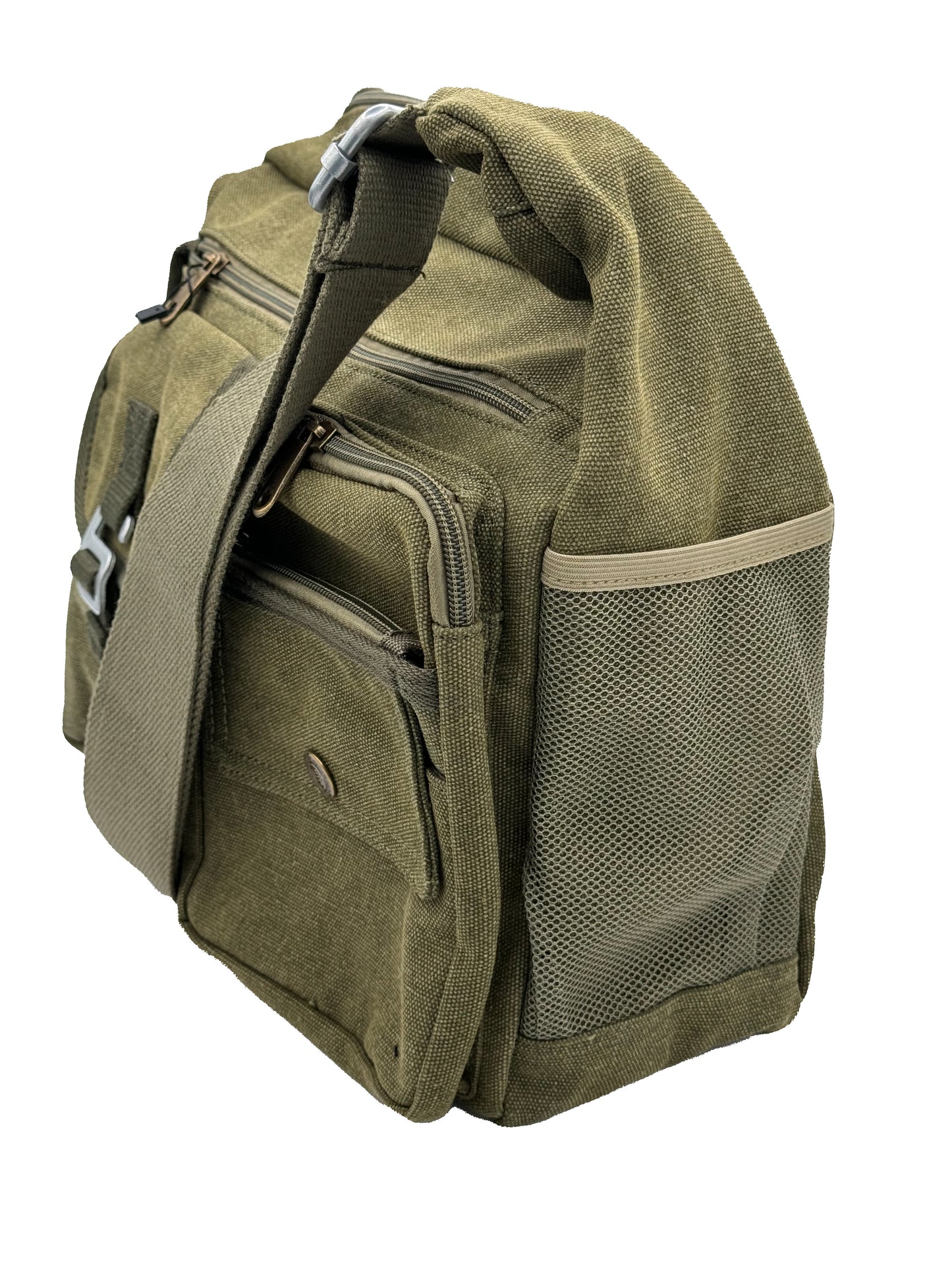 B3329 Military canvas messenger bag