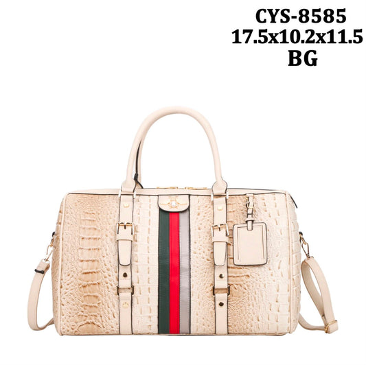 Alligator Leatherette Duffle Bag CYS-8585