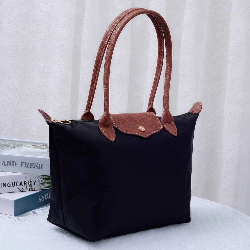HM784 Nylon Flap Tote Bag