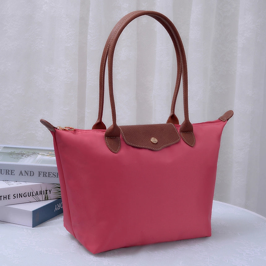 HM784 Nylon Flap Tote Bag