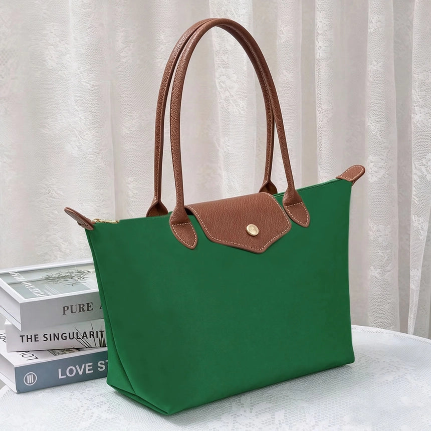 HM784 Nylon Flap Tote Bag