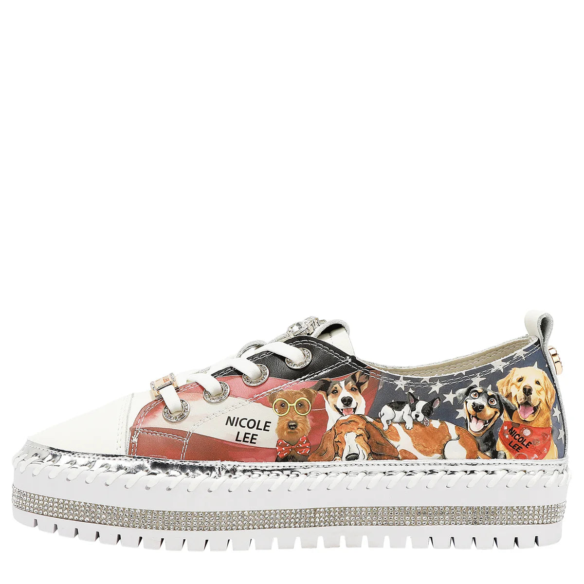 PETRA PLATFORM SNEAKERS - BLING23110 VIRTUAL FRIEND  / SUN AND SAND / QUEEN CLEOPARTA / MODA SNOWFLAKE / BEST SMILE /  /