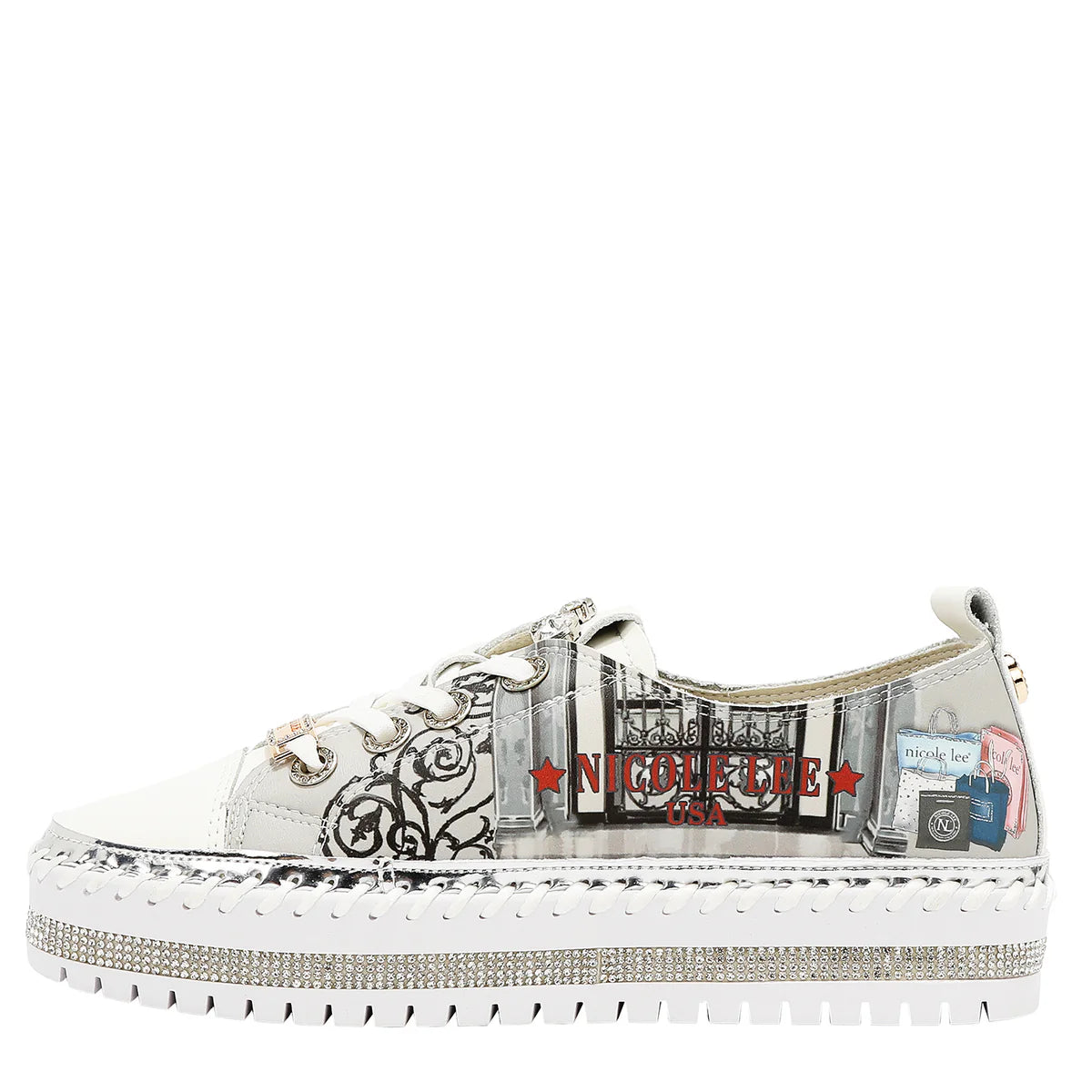 PETRA PLATFORM SNEAKERS - BLING23110 VIRTUAL FRIEND  / SUN AND SAND / QUEEN CLEOPARTA / MODA SNOWFLAKE / BEST SMILE /  /