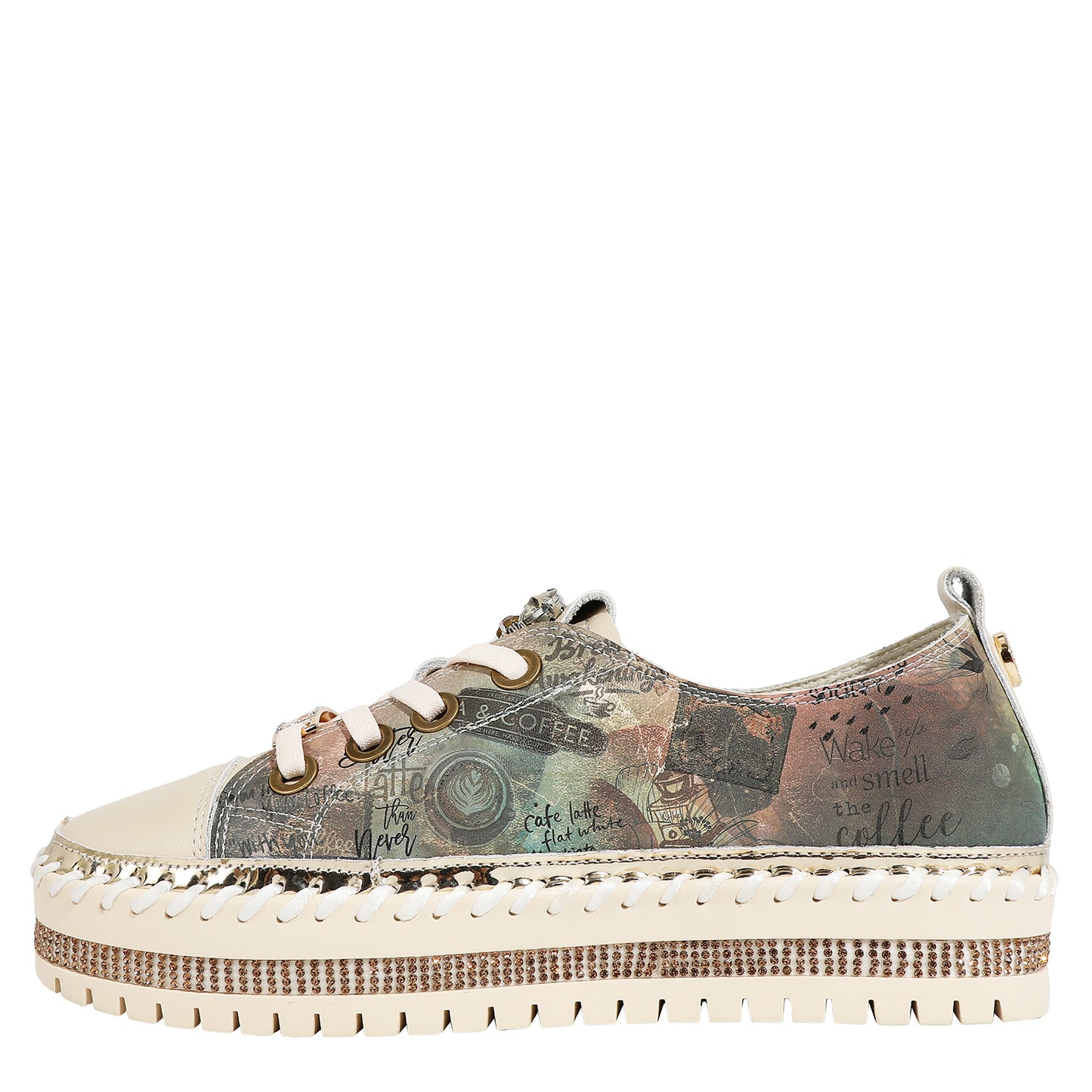 PETRA PLATFORM SNEAKERS - BLING23110 VIRTUAL FRIEND  / SUN AND SAND / QUEEN CLEOPARTA / MODA SNOWFLAKE / BEST SMILE /  /