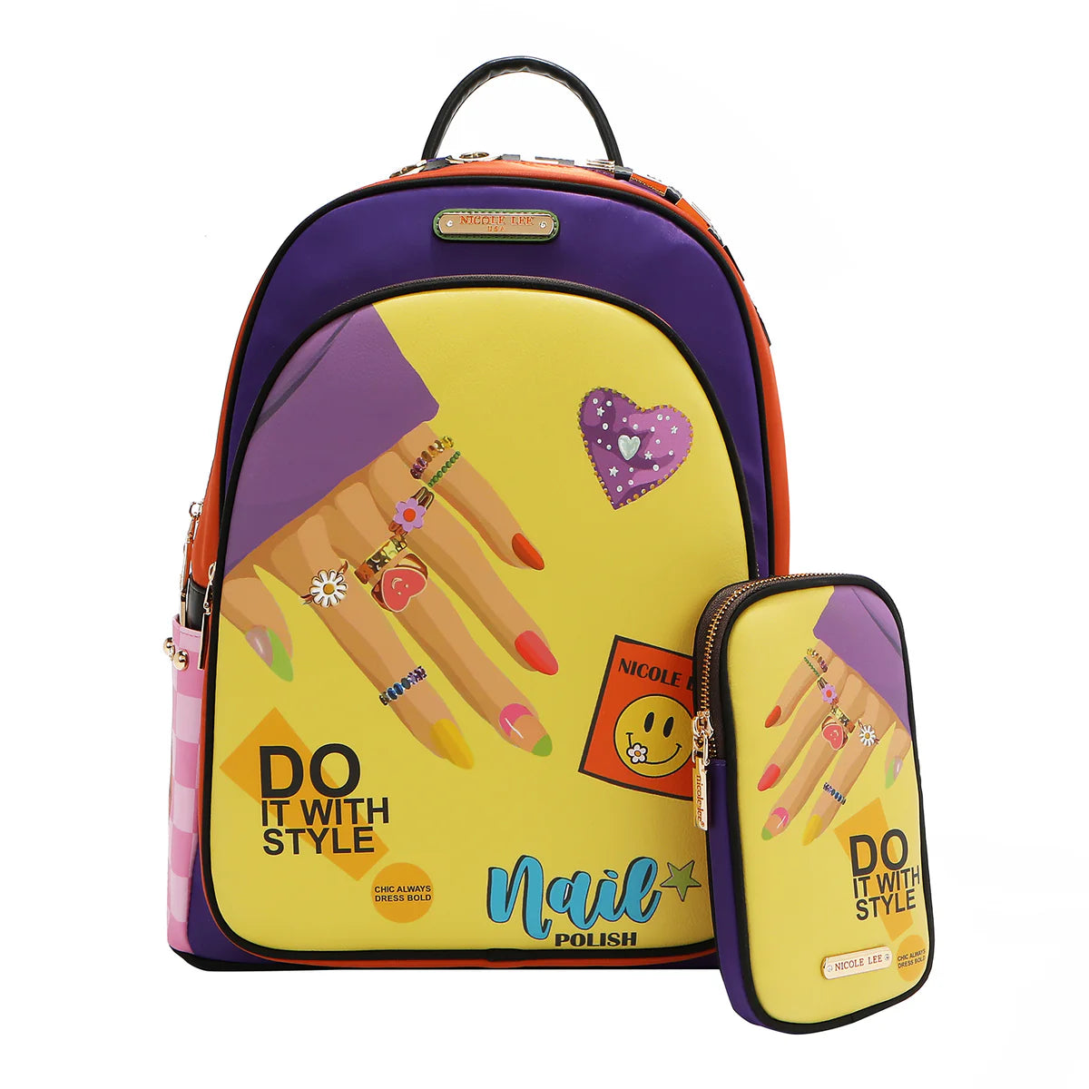 LAPTOP BACKPACK WITH USB CHARGING PORT - BP16698 VIRTUAL FRIEND / EMOTION