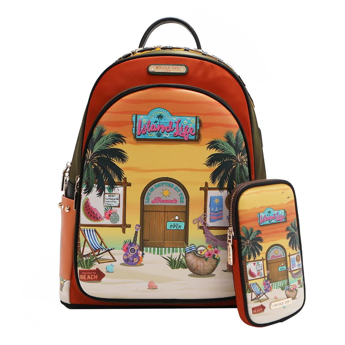 LAPTOP BACKPACK WITH USB CHARGING PORT - BP16698 VIRTUAL FRIEND / EMOTION