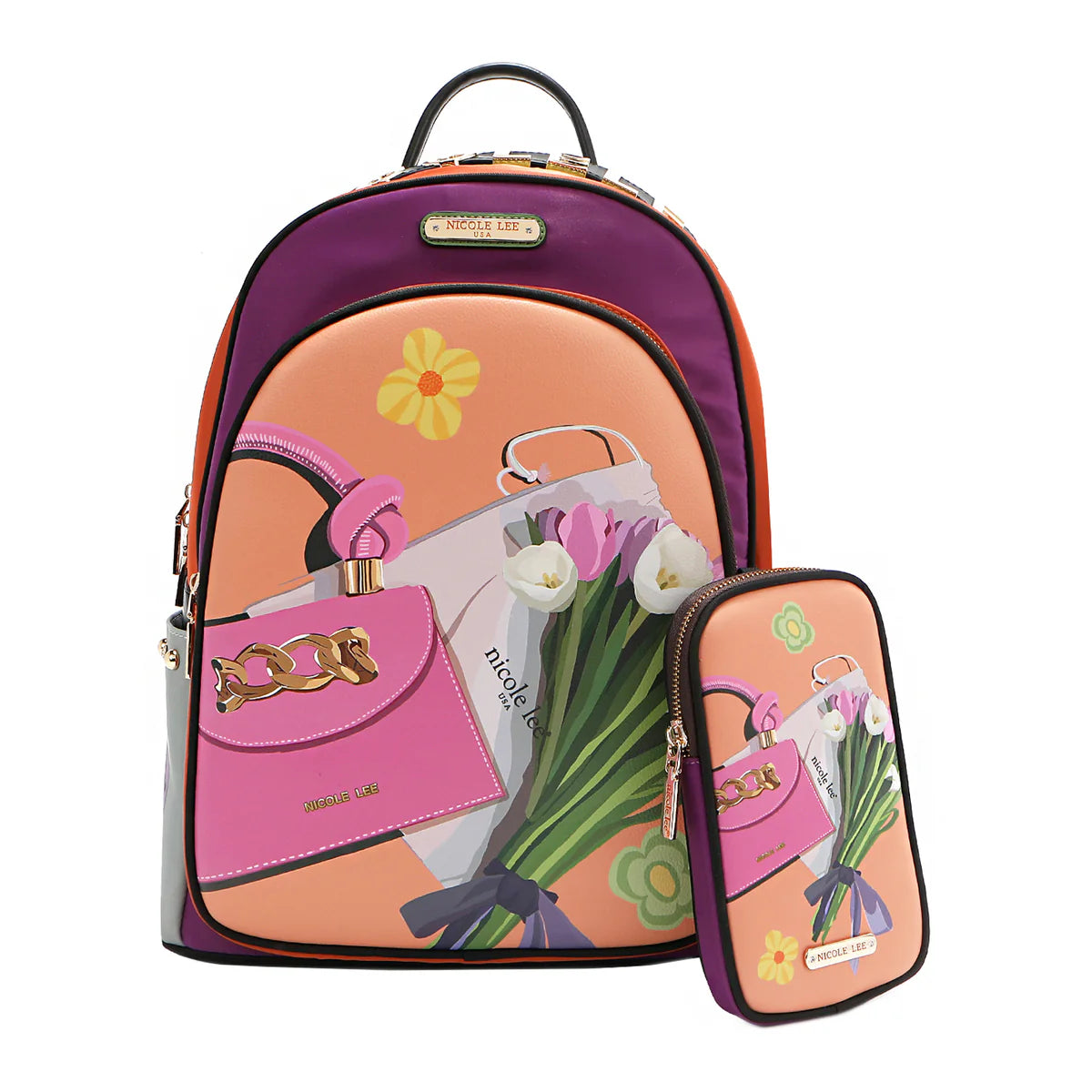 LAPTOP BACKPACK WITH USB CHARGING PORT - BP16698 VIRTUAL FRIEND / EMOTION